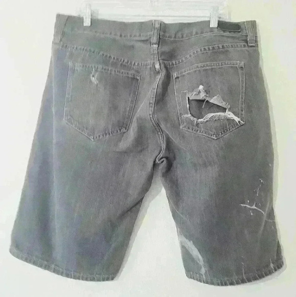 Vintage Ecko Unlimited relaxed Fit jorts black Denim Jean Shorts Mens Size 38 - Picture 2 of 8
